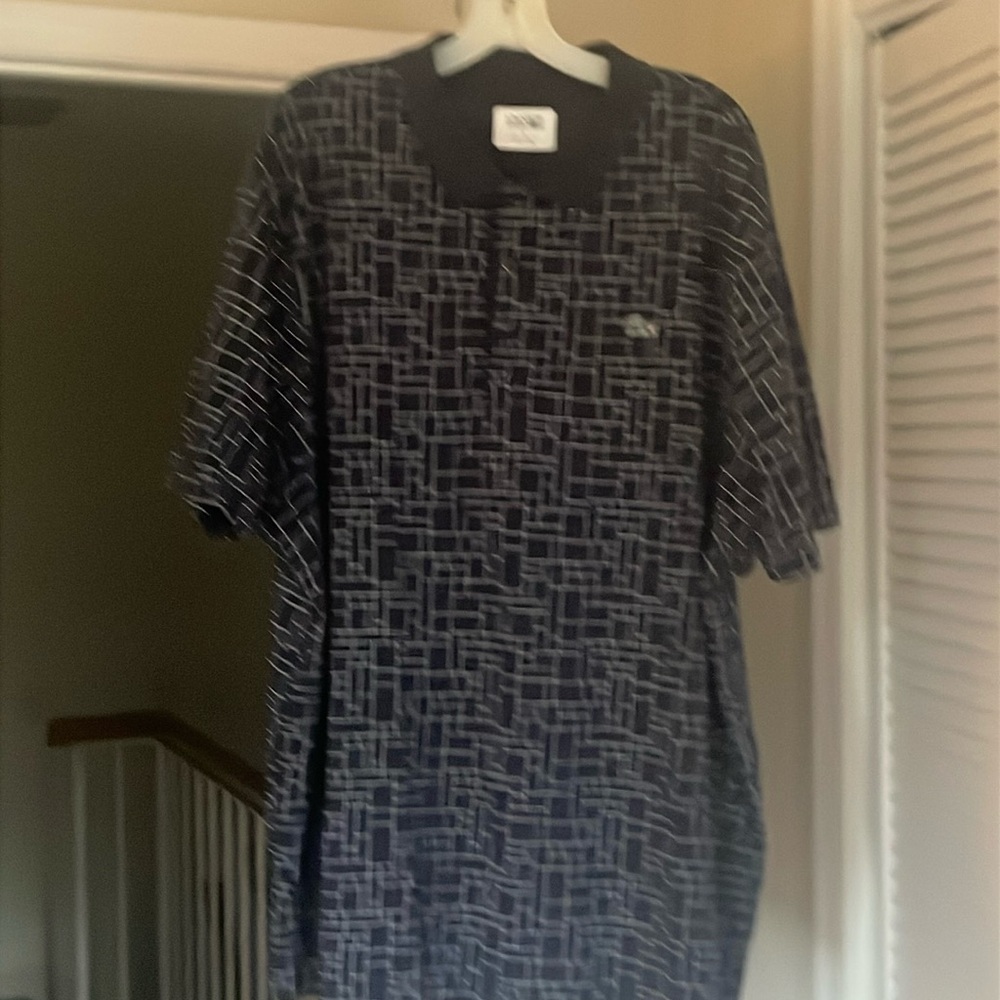 Lacoste Navy Blue Geometric Men's Shirt